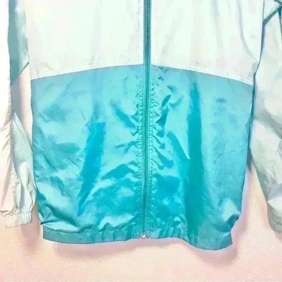Columbia Sportswear Kids Lightweight Teal Packable Windbreaker Size Large - Picture 6 of 16